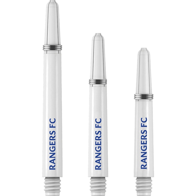 Rangers FC Nylon Shafts – Dart Stems with Springs – RFC Football – White Medium