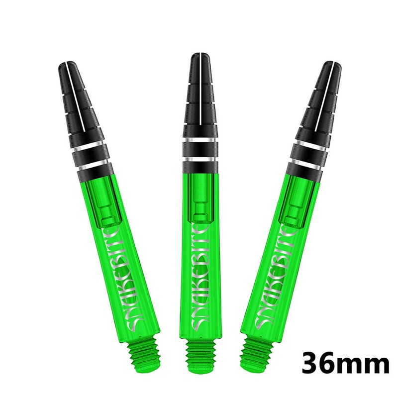 Red Dragon Peter Wright Snakebite Logo Nitrotech Dart Shafts Green Short – 36mm