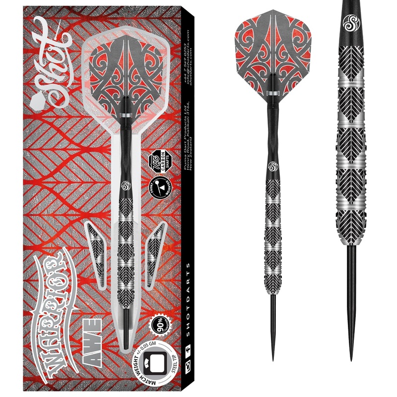 Shot Warrior Darts – Steel Tip – 90% Tungsten – Awe 22g