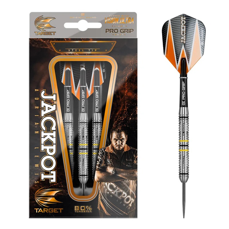 Target Darts Adrian Lewis 80% Tungsten Steel Tip Darts 22 GRAM