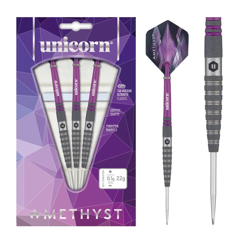 Unicorn Amethyst 4 90% Tungsten Steel Tip Darts 20 GRAM
