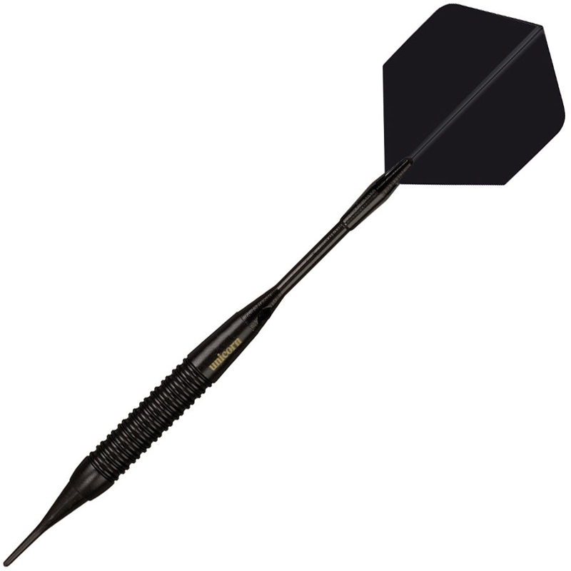 Unicorn World Champion Black Brass Soft Tip Darts – 18gm