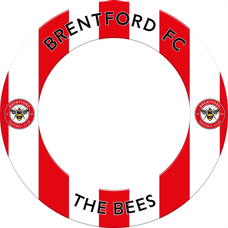 Brentford FC – Official Licensed – The Bees – Dartboard Surround – S2 – Stripes