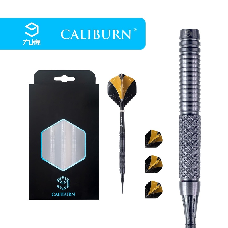 *Caliburn Marshal Darts – Soft Tip – 90% – M2 – Black Titanium 20g