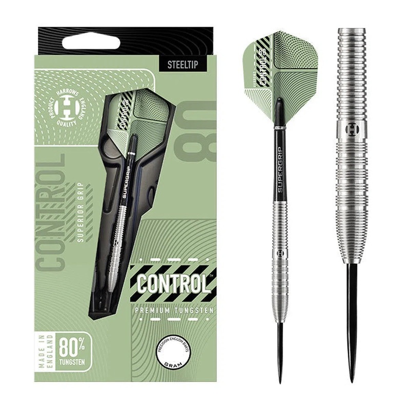 Harrows Control Tapered 80% Tungsten Steel Tip Darts 21 GRAM
