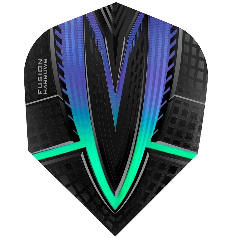Harrows Fusion Standard Shape Dart Flights – Jade – 4401