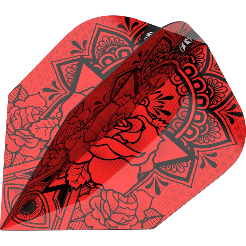 Ink Pro.Ultra Red No6 Dart Flights By Target