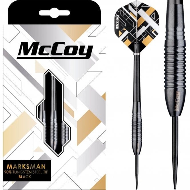 McCoy Marksman – 90% Steel Tip Tungsten – Black 22g