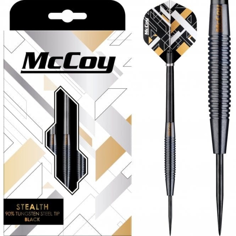 McCoy Stealth – 90% Steel Tip Tungsten – Black 22g