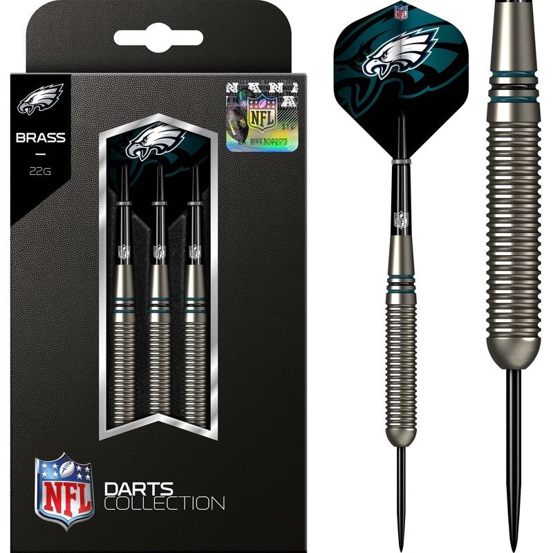 NFL – Steel Tip Brass Darts – Official Licensed – Philadelphia Eagles – 22g 22g