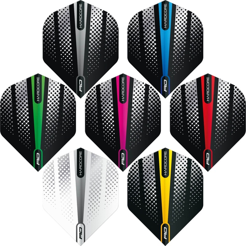 Red Dragon – Hardcore Flash – Big Wing Dart Flights Black