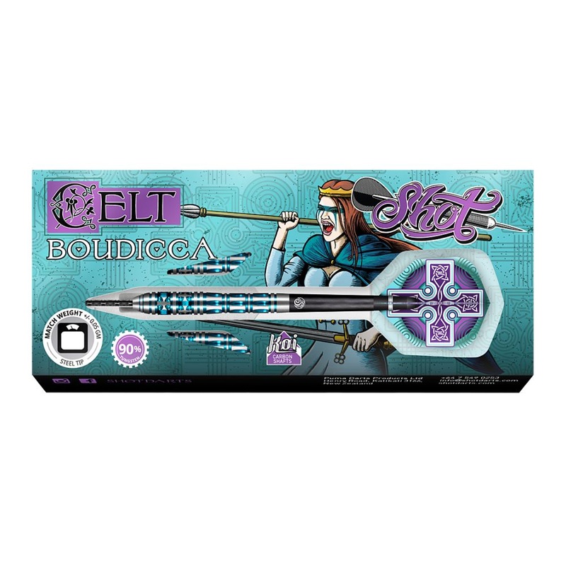 Shot Celt Boudicca Steel Tip Darts 26 grams