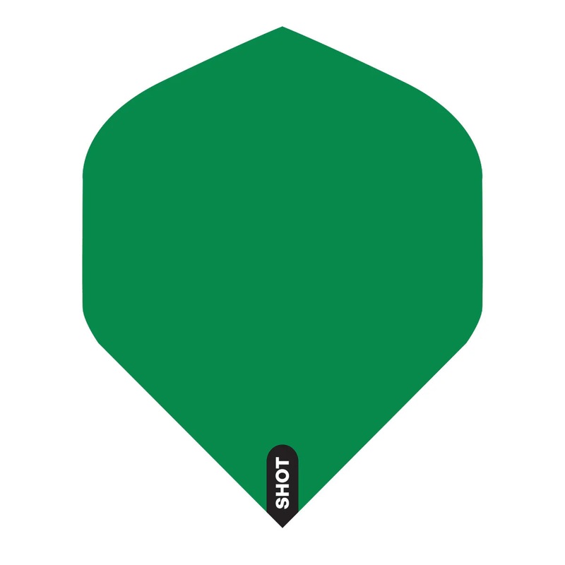 Shot Dart Flight Set Standard Green Standard 100 Micron Polymer