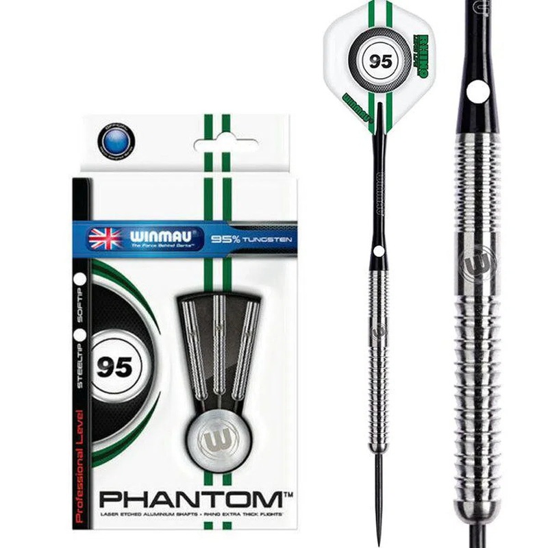 Winmau Phantom 95% tungsten Steel Tip Darts 24 GRAM