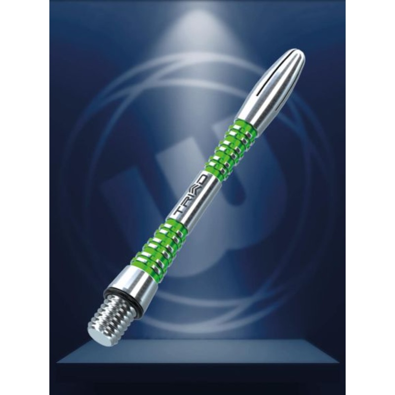 Winmau Triad Aluminium Green Intermediate Aluminium Intermediate (41mm in length excluding thread) Green