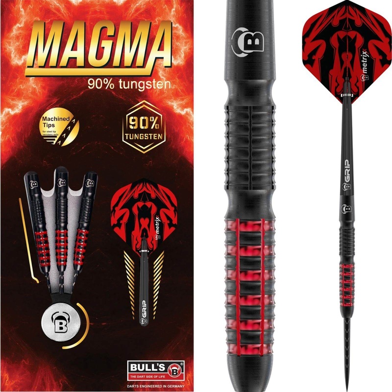BULL’S – Magma Darts – Steel Tip – 90% Tungsten – 21g 23g 25g 21 grams
