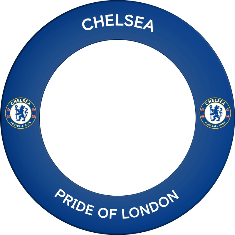 Chelsea Football Dartboard Surround – Official Licensed – Chelsea FC – S1 – Pride Of London – White