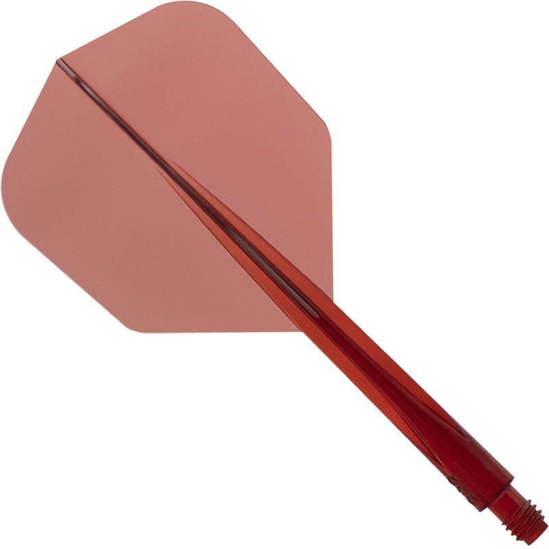 Condor AXE Dart Flights – Small – Clear Red Short