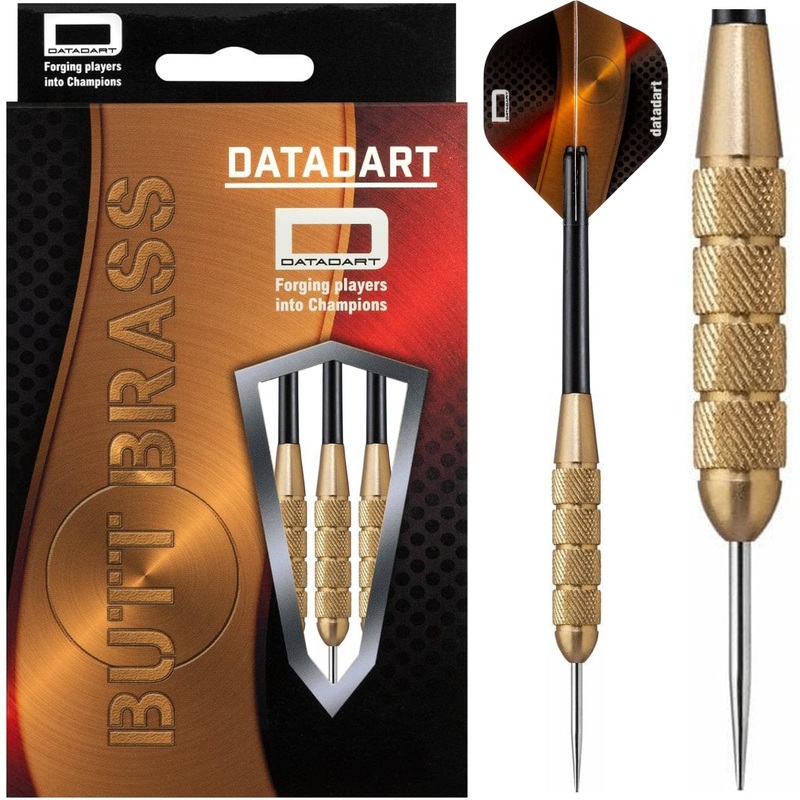 Datadart Butt Brass Darts – Steel Tip Brass – Knurled – 26g 26g