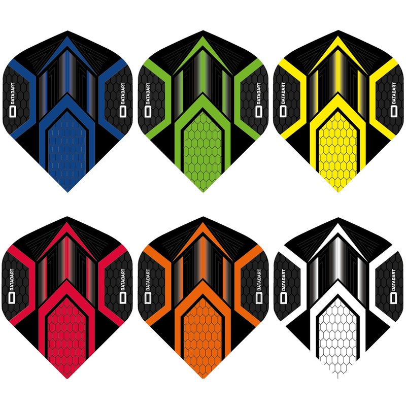 Datadart Dart Flights – Hex – No2 – Std – Black Black Blue