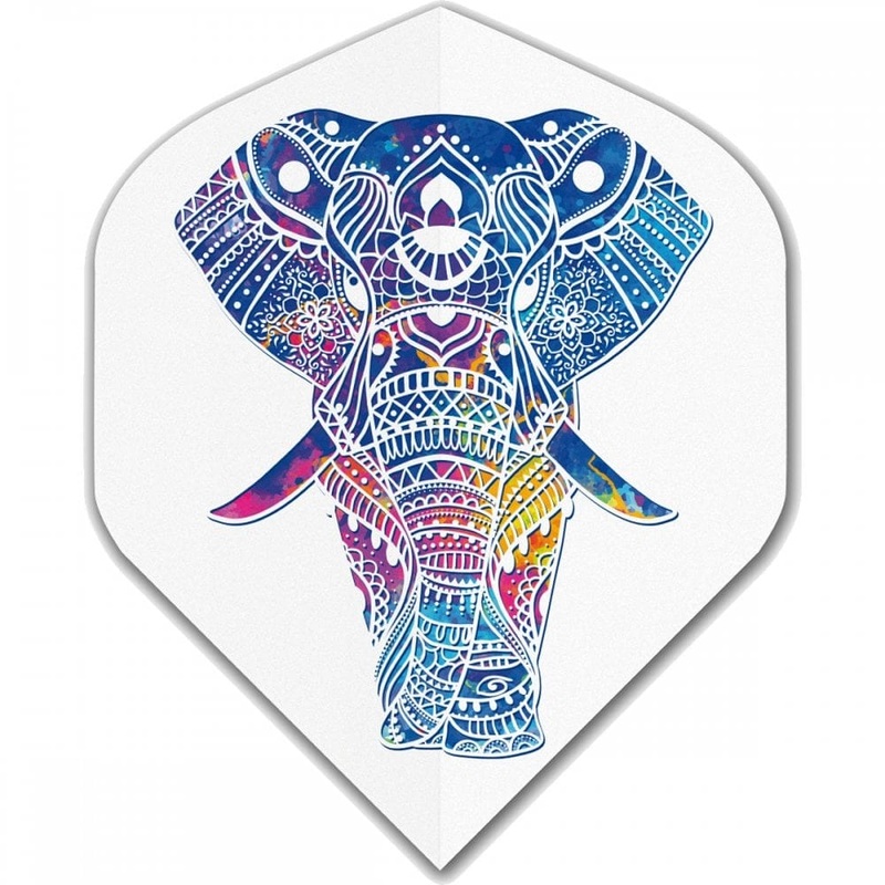 *Designa Metronic Dart Flights – Std – No2 – MultiColour – Elephant