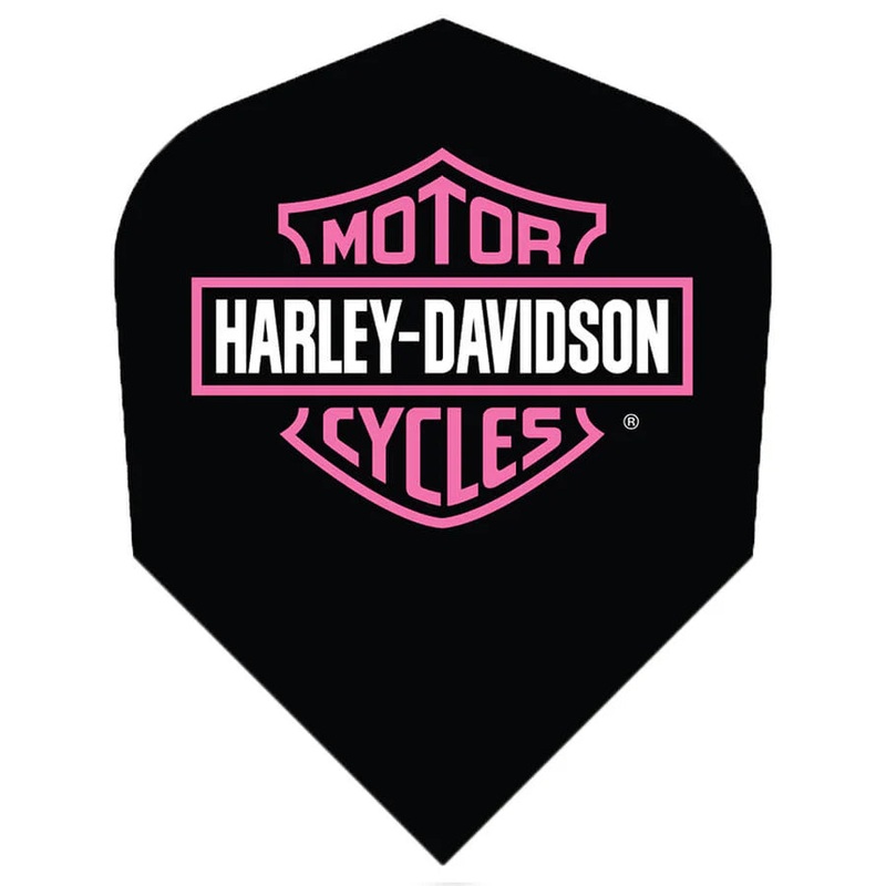 Harley-Davidson Pink Bar & Shield Dart Flights – Shape Shape 100 Micron Polymer