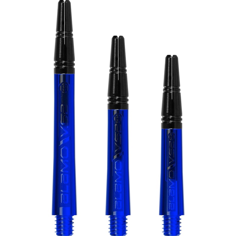 Harrows Alamo VS2 Dart Shafts – Polycarbonate – Black Aluminium Top – Blue Medium
