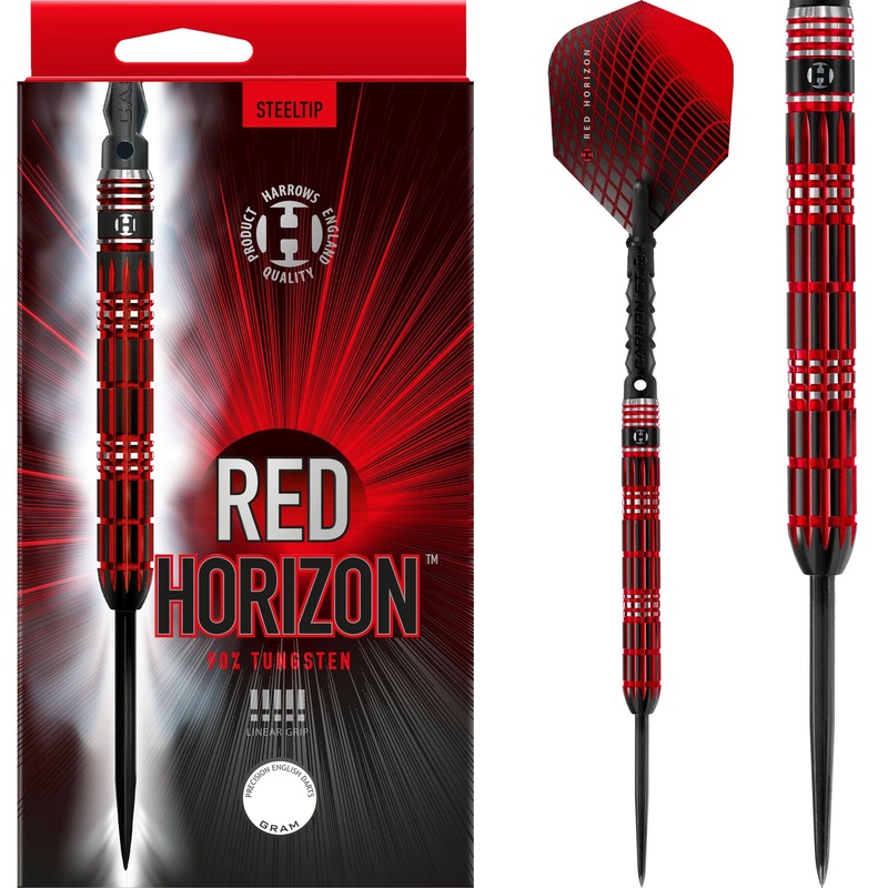 *Harrows Red Horizon Darts – Steel Tip – Black & Red 21g