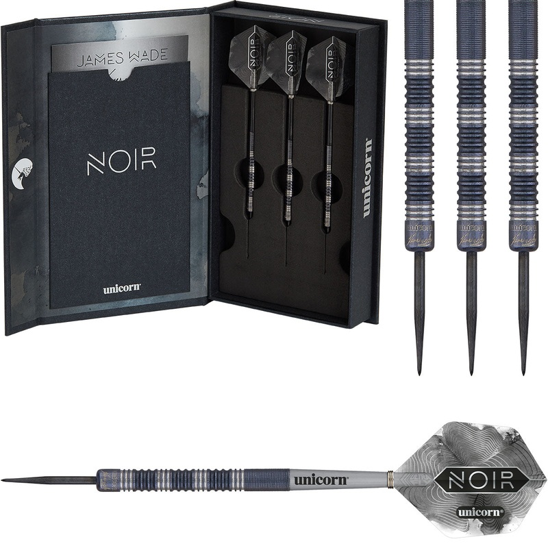 James Wade Noir 90% Tungsten Steel Tip Darts by Unicorn 20 Gram