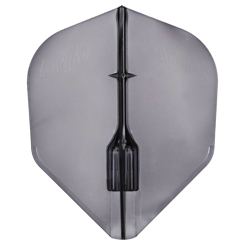 L-Style EZ Fantom Dart Flights – L3 / Shape Clear Black