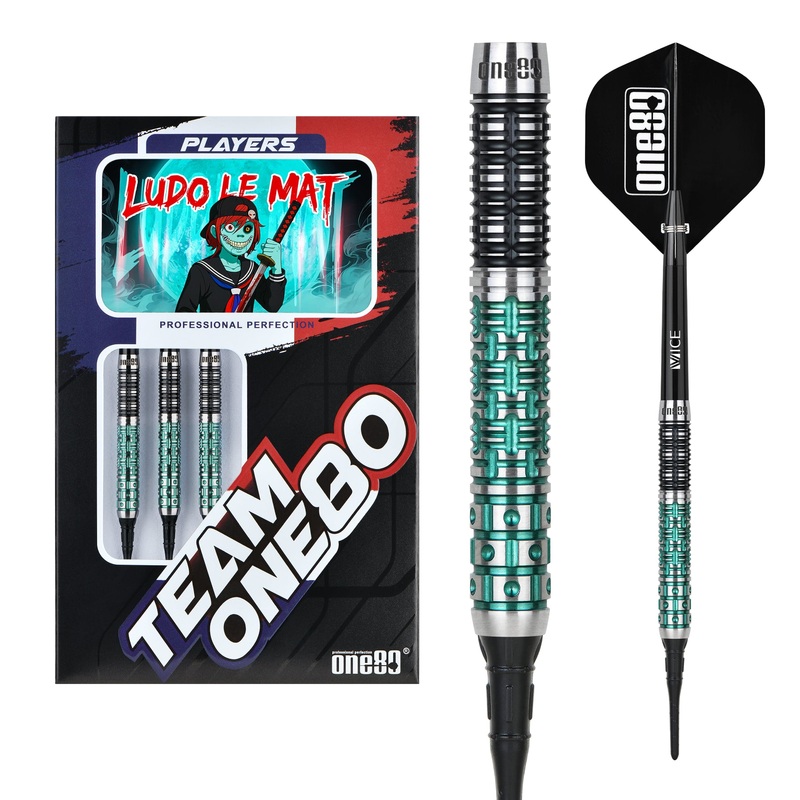 One80 Ludo Le Mat Darts – Soft Tip – 90% Tungsten – 18g