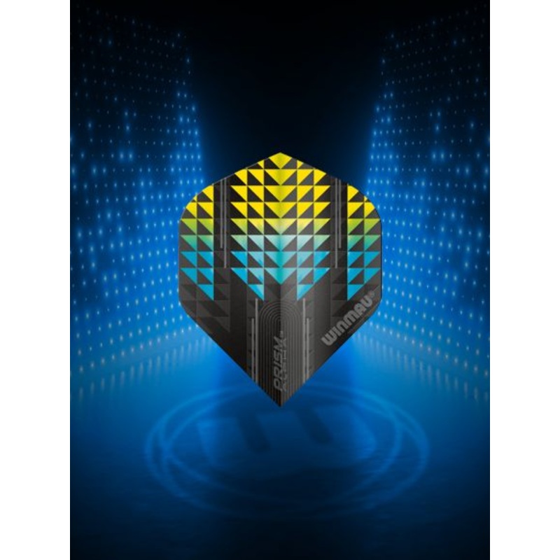 Prism Alpha Triangles Black & Yellow Extra Thick Standard 100 Micron Poly metronic extra thick