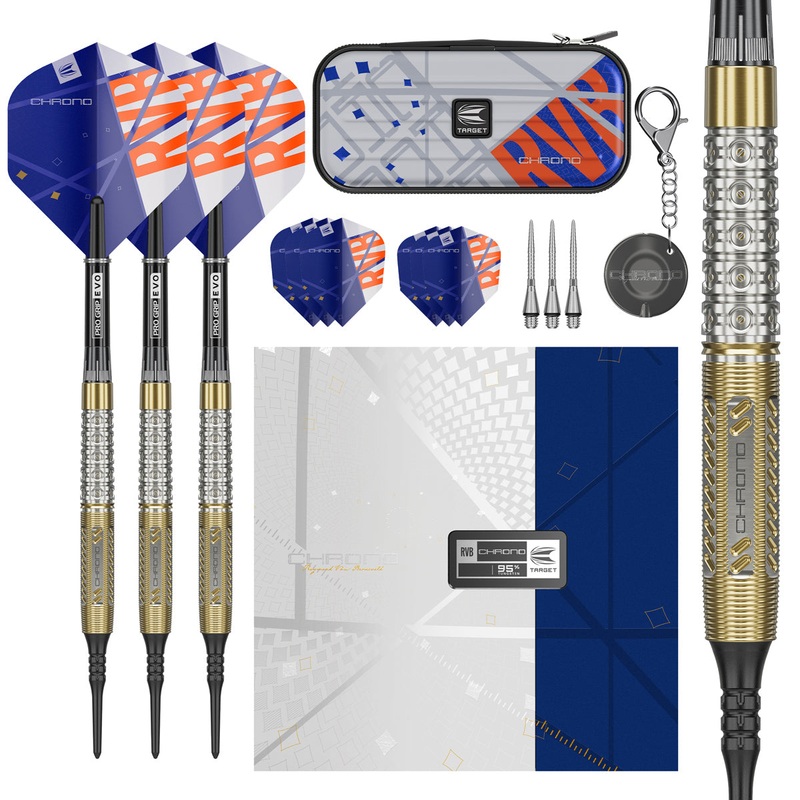 Raymond Van Barneveld Chrono 95% Tungsten Soft Tip Darts by Target 18 Gram