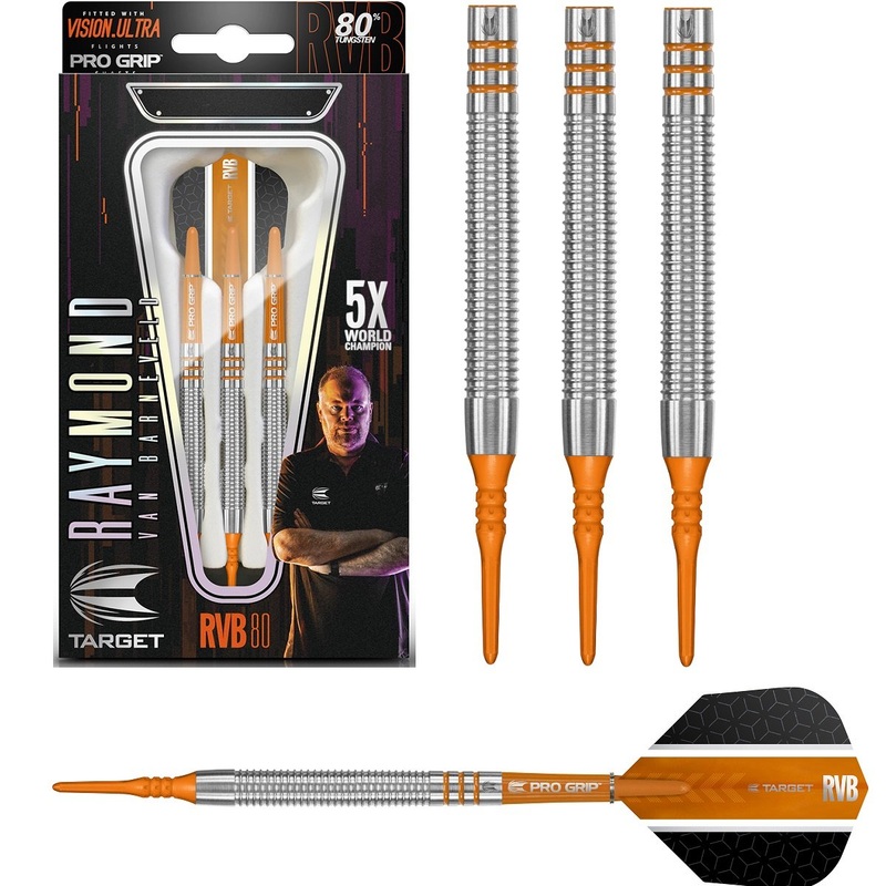 Raymond van Barneveld RVB80 Tungsten Soft Tip Darts by Target 16 Gram