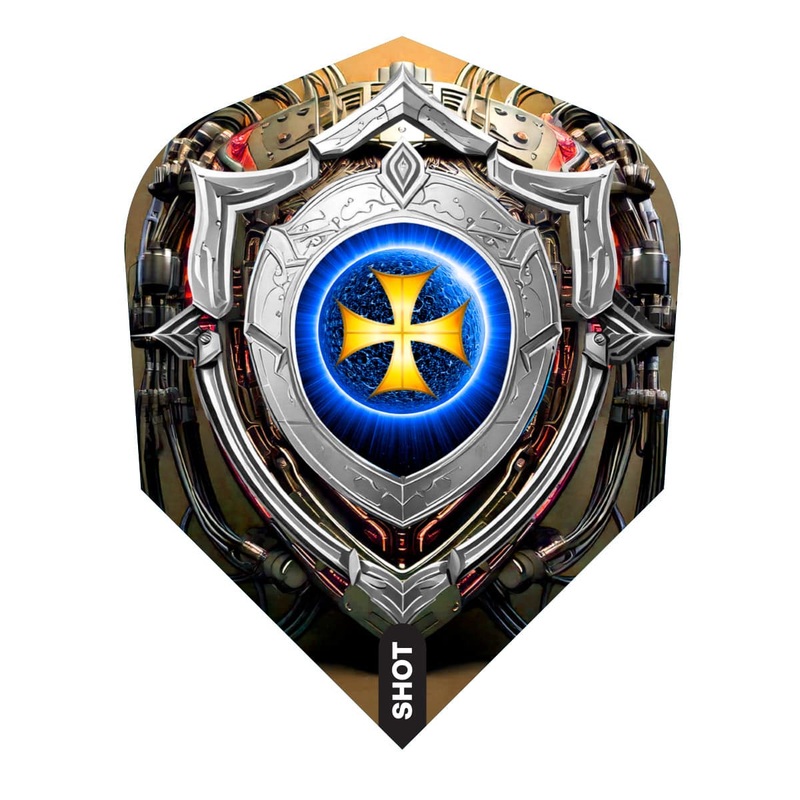 Shot Future Knights Darkstar Dart Flight Set Small Standard Small Standard 100 Micron Polymer