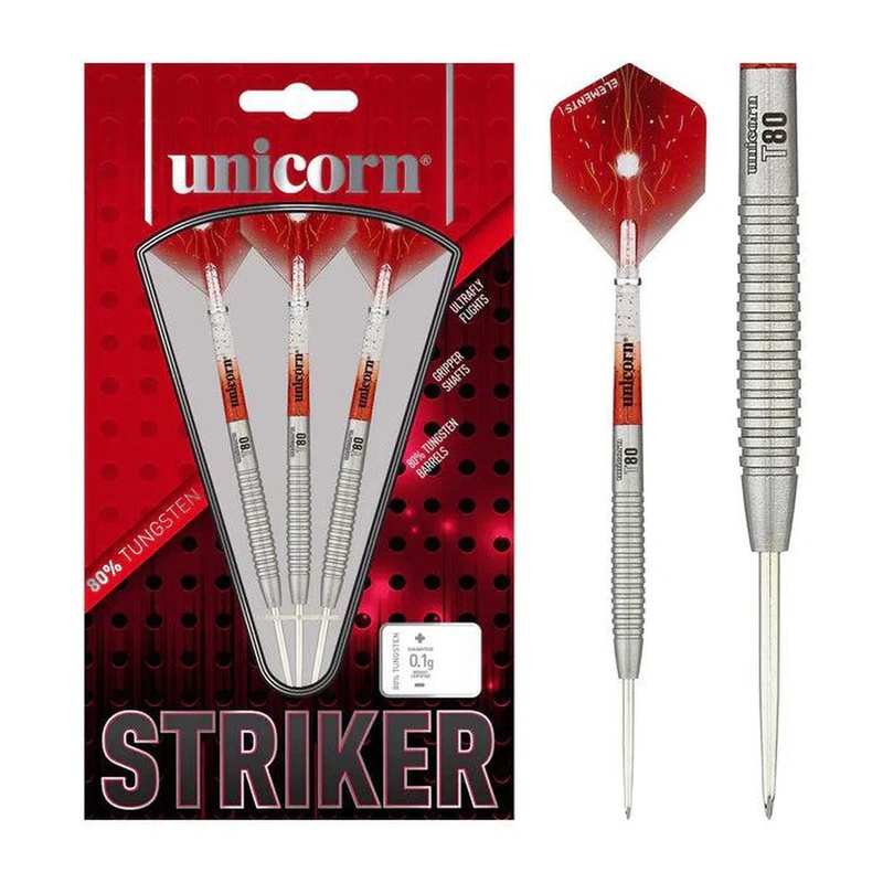 Unicorn T80 Striker Style 2 80% Tungsten Steel Tip Darts 21 GRAM