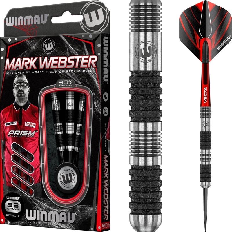 Winmau – Mark Webster SE Darts – Steel Tip – 90% Tungsten – 23g 25g 23 grams