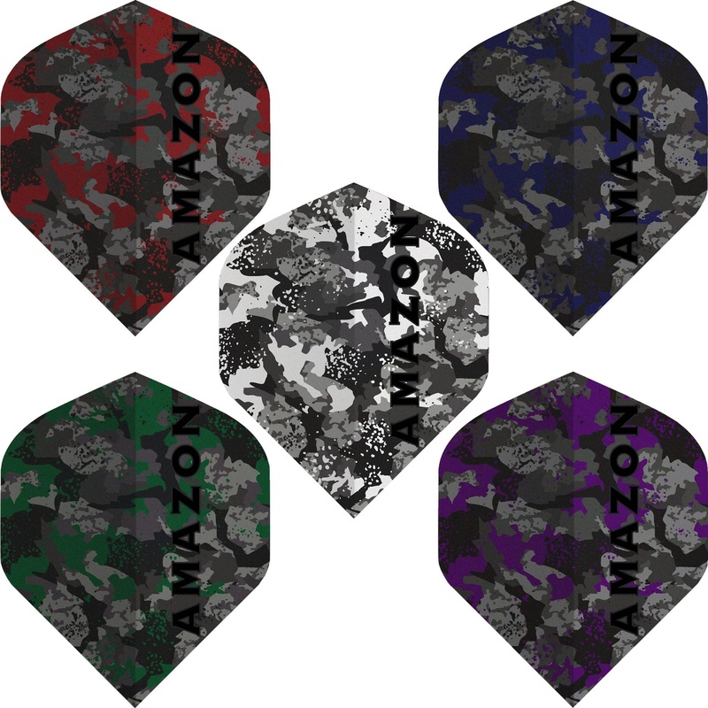 *Amazon Dart Flights – 100 Micron – Std – No2 – Camo Blue