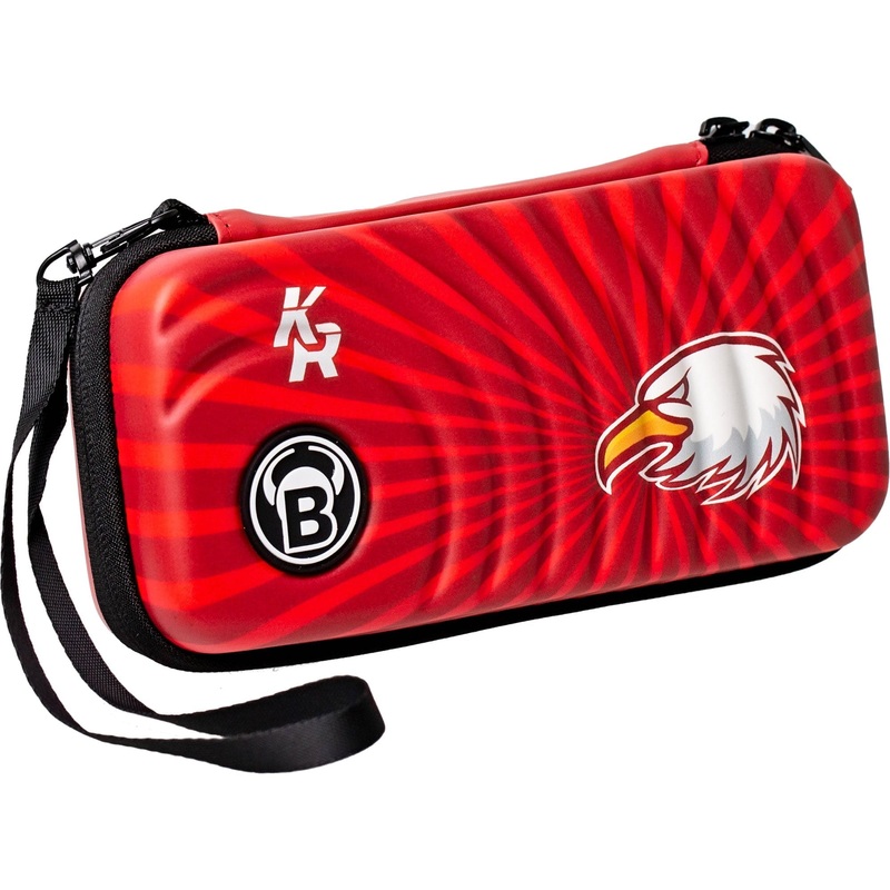 BULL’S Orbis Dart Case – S – Strong EVA – Red – Krzysztof Ratajski – Polish Eagle