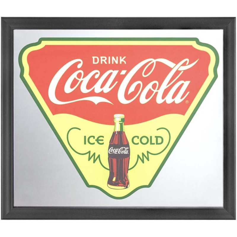 Coca Cola Mirror Glass Sign – 14″ x 12″
