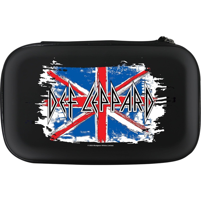 Def Leppard Dart Case – Official Licensed – Strong EVA – W2 – Union Jack – Paint