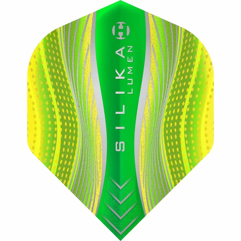 Harrows Silika Lumen – Patented Tough Crystalline Coated Yellow – No2 Standard Dart Flights Standard 100 Micron Extra Strong