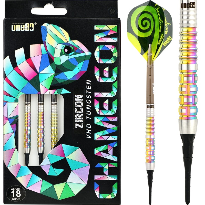 One80 Chameleon Darts – Soft Tip Tungsten – Zircon 18g