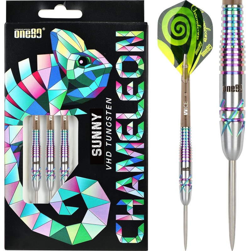 One80 Chameleon Darts – Steel Tip – Sunny – 22g 22g