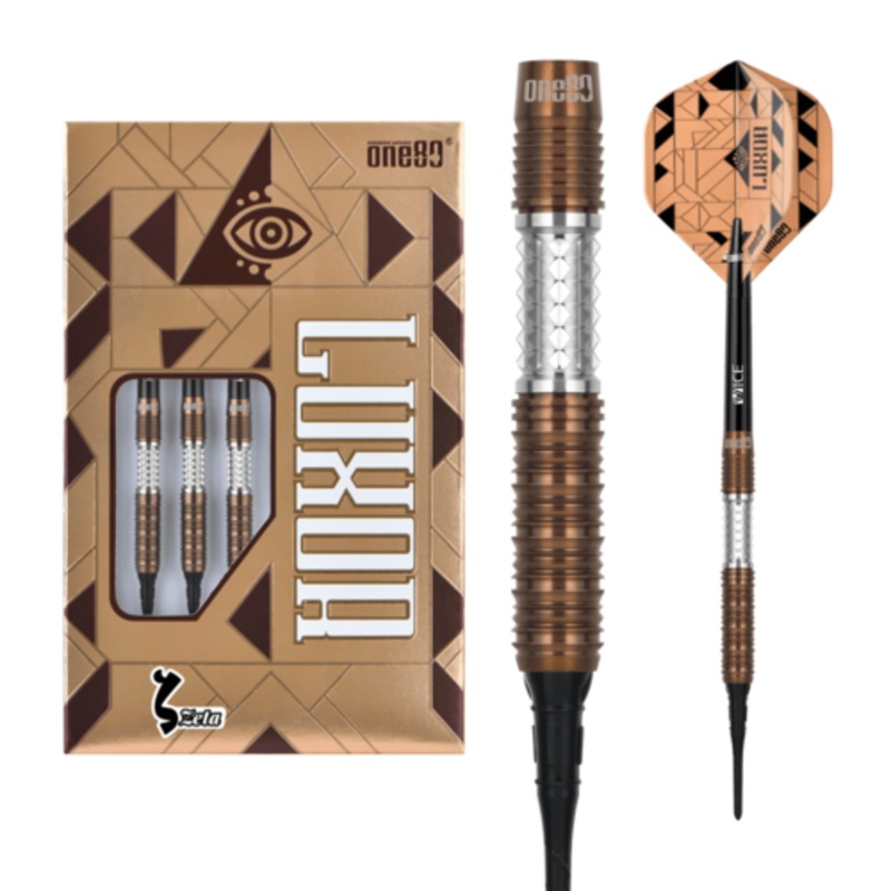 One80 Luxor Zeta 20 gram 90% Tungsten Soft Tip Dart Set