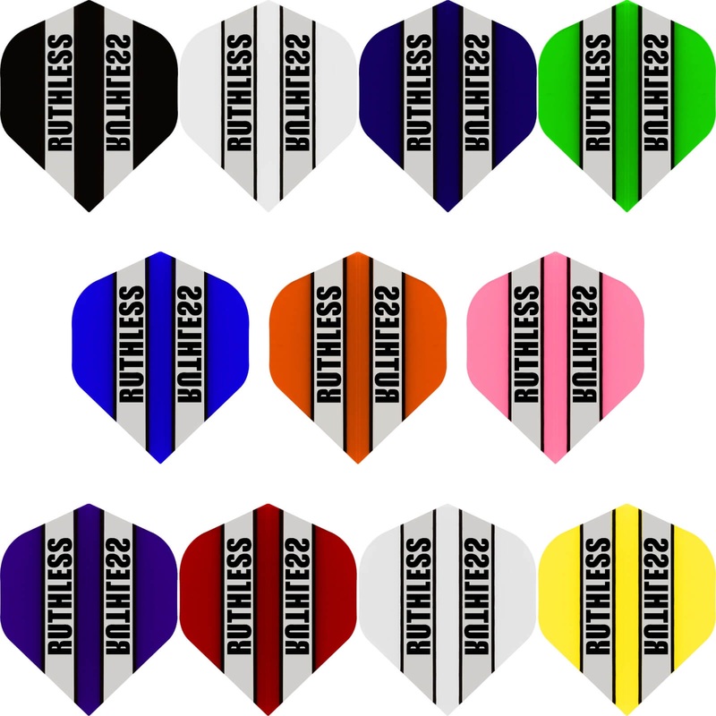 Ruthless – Clear Panels – Big Wing Dart Flights Black