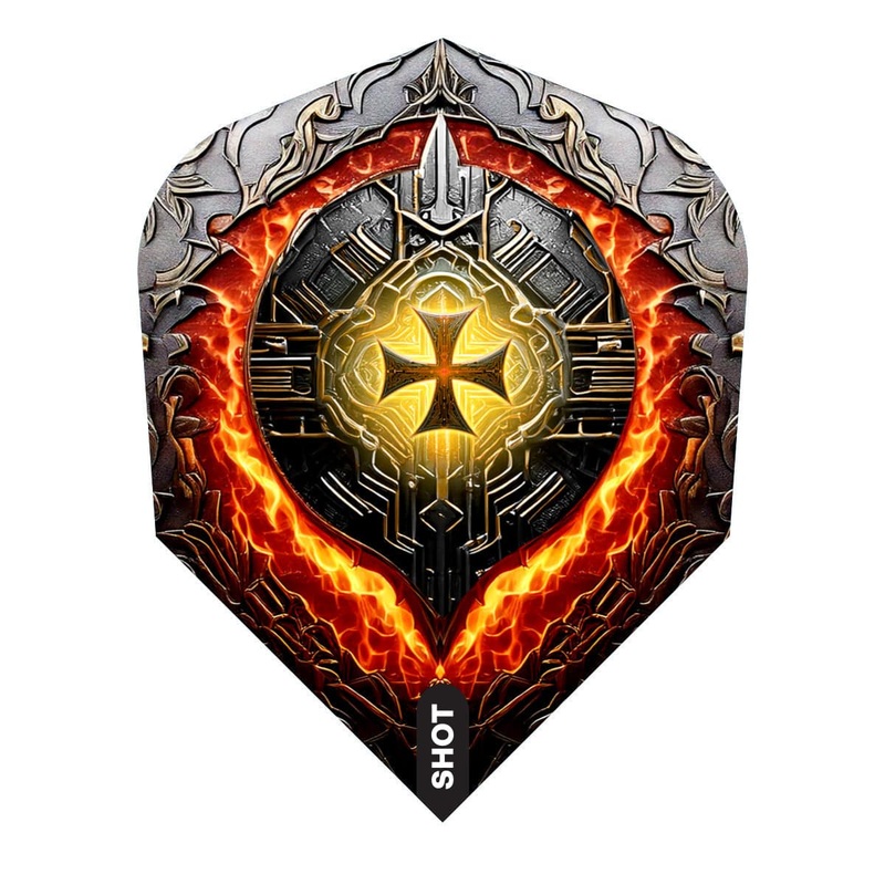Shot Future Knights Dart Flights – 100 Micron – Standard No6 – Hachette