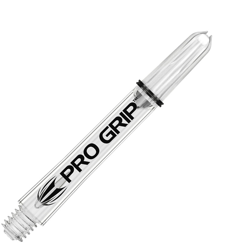 Target Pro Grip Nylon Dart Shafts – Intermediate Clear (3 Sets)