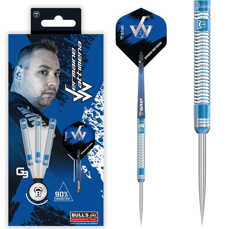 BULL’S Jermaine Wattimena Darts – Steel Tip – 90% Tungsten – G3 22g