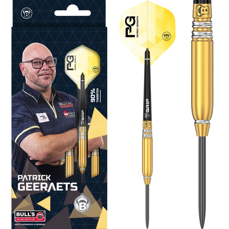 BULL’S Patrick Geeraets Darts – Steel Tip – 90% Tungsten – 23g